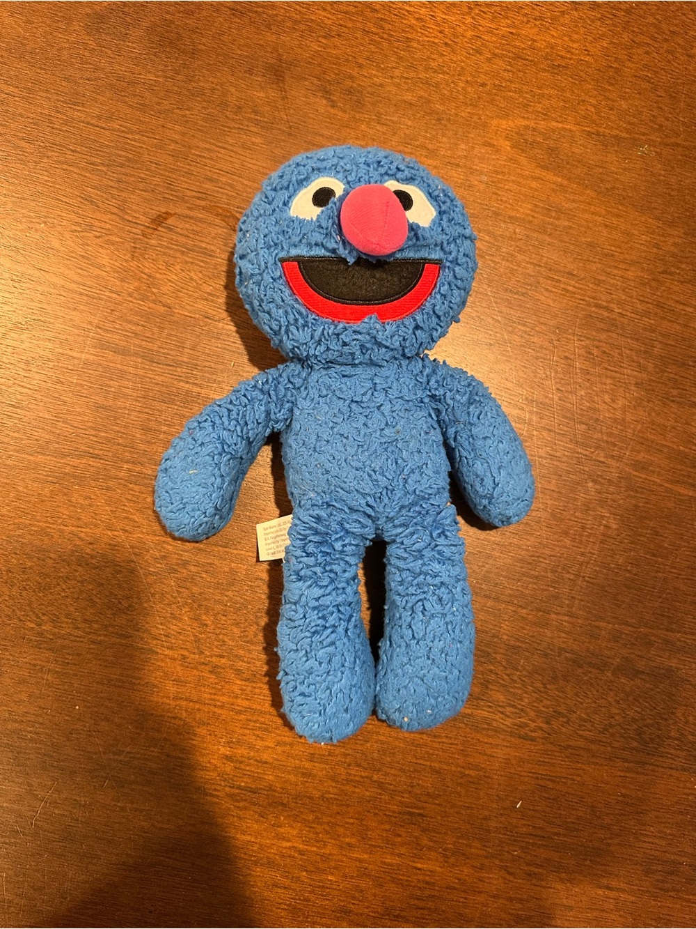 Sesame Street Blue Grover Plush with Pink Nose